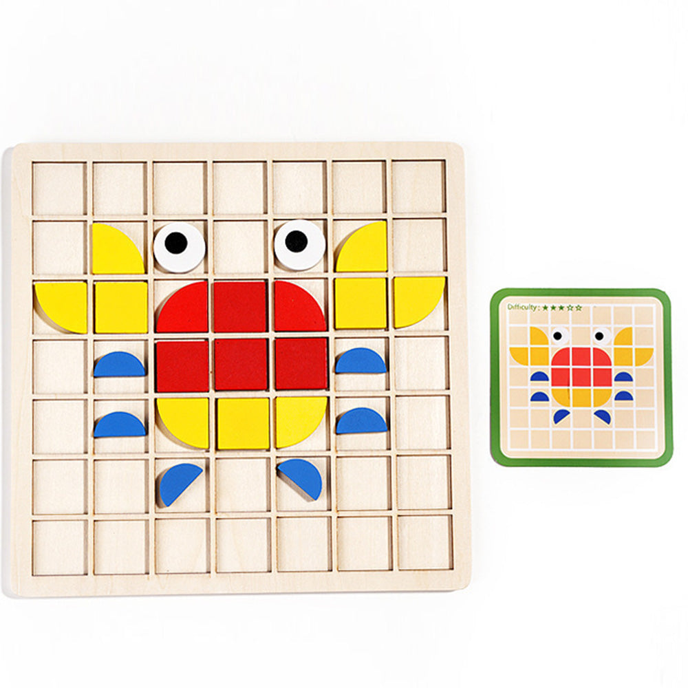 Montessori Educational Learning Puzzles Set for Kids Ages 3-6, Wooden Brain Puzzles for Kids, Cognitive Development, Fine Motor Skills, Learning and Fun, Perfect for Preschool and Kindergarten