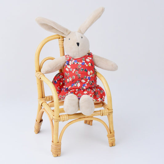 10“ Bunny Toys for Kids, Easter Bunny, Hand Made Rabbit Family Dolls with Removable Clothes, Suitable for Infants, Boys and Girls, Dollhouse People, Easter Basket Essentials