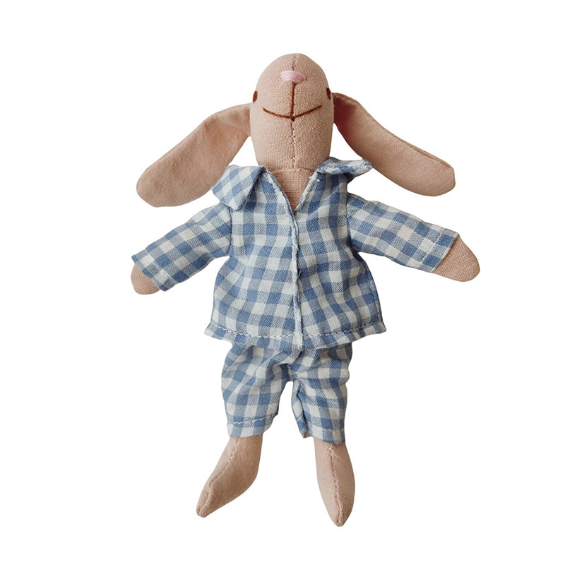 F-D004 Bunny Toys for Kids, Easter Bunny, Hand Made Rabbit Family Dolls with Removable Clothes, Suitable for Infants, Boys and Girls, Dollhouse People, Easter Basket Essentials