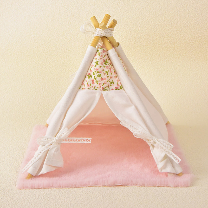 K23121401 Miniature Tent Dollhouse Play Tent Mini House Ornament for Model Sets Decorations