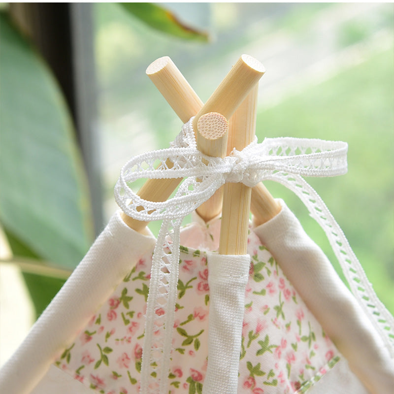 K23121401 Miniature Tent Dollhouse Play Tent Mini House Ornament for Model Sets Decorations