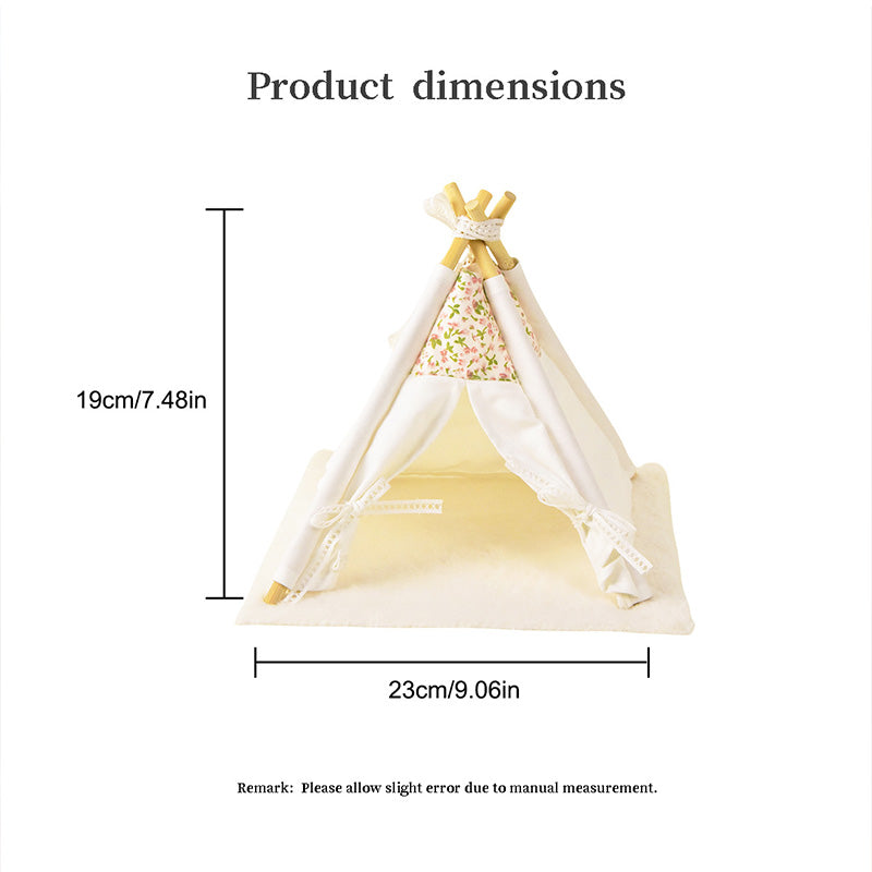 K23121401 Miniature Tent Dollhouse Play Tent Mini House Ornament for Model Sets Decorations