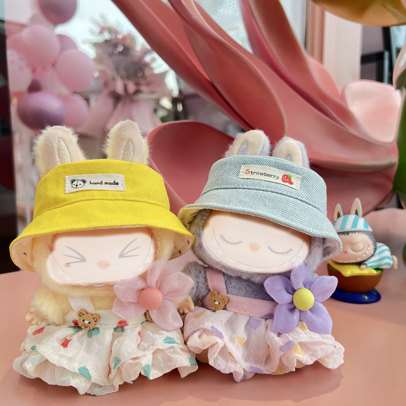 Doll Clothes Luxury Chic Style Set for Labubu Dolls, High-End Fashion 17cm Dolls Accessories Premium with Labubu, Outfit Accessories No Doll
