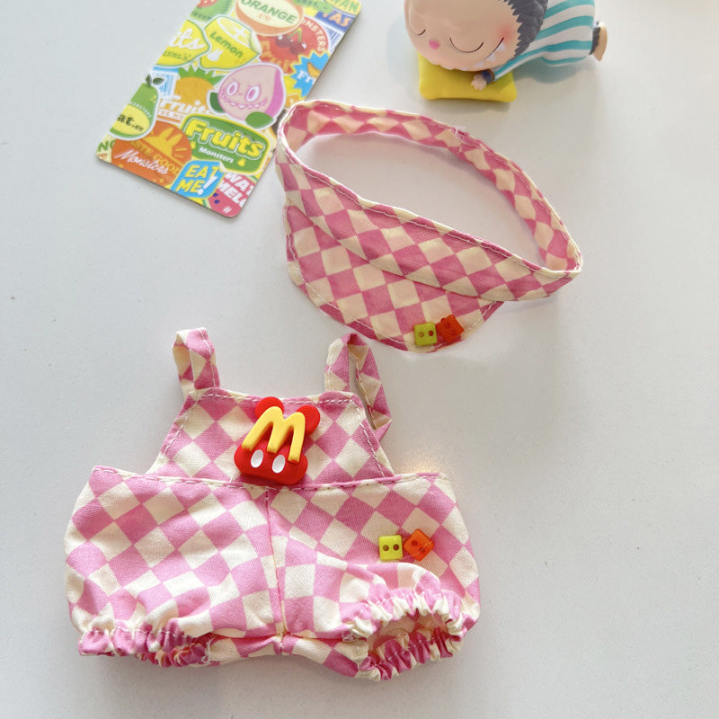 Designed for Labubu Clothes, Adorable Chic Dress Set for 17cm Labubu Dolls, Doll Clothes for Labubu Accessories (NO Doll)