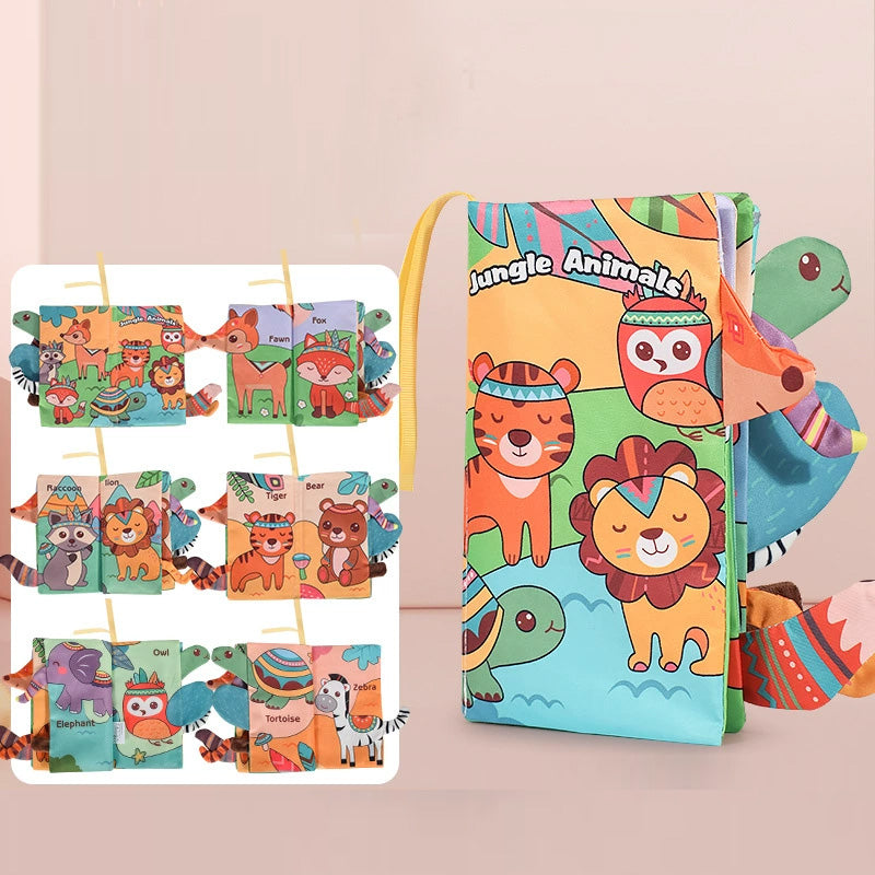 My First Soft Book,Nontoxic Fabric Baby Cloth Books Early Education Toys Activity Crinkle Cloth Book for Toddler, Infants and Kids Perfect for Baby Shower