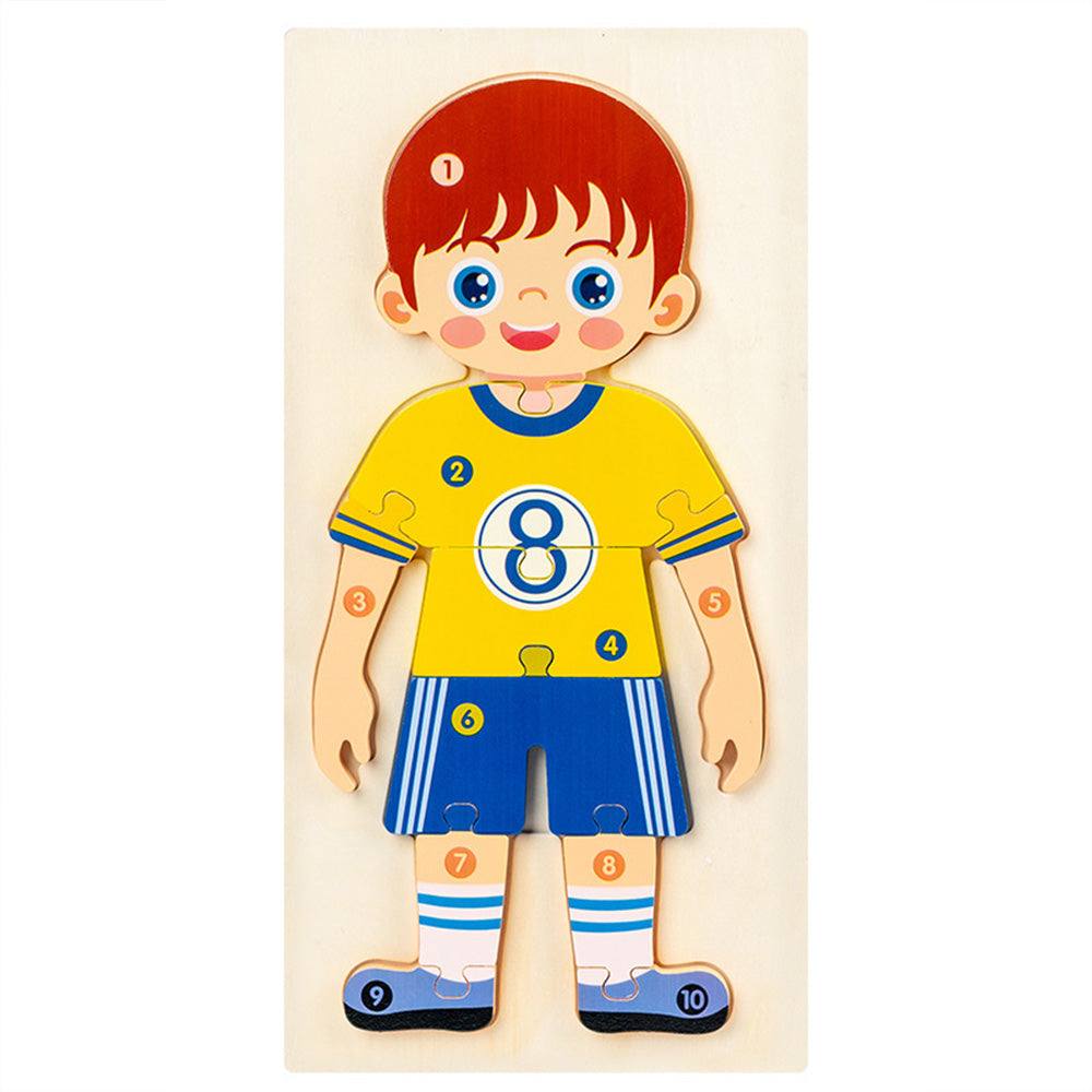 People Who Help Us Peg Puzzles For Toddlers, 11.8 x 5.9 Inch Wooden Puzzles  Mix and Match Cognition Community Number The People Puzzle Diversity Educational Toys Wood Play Learning Toy.