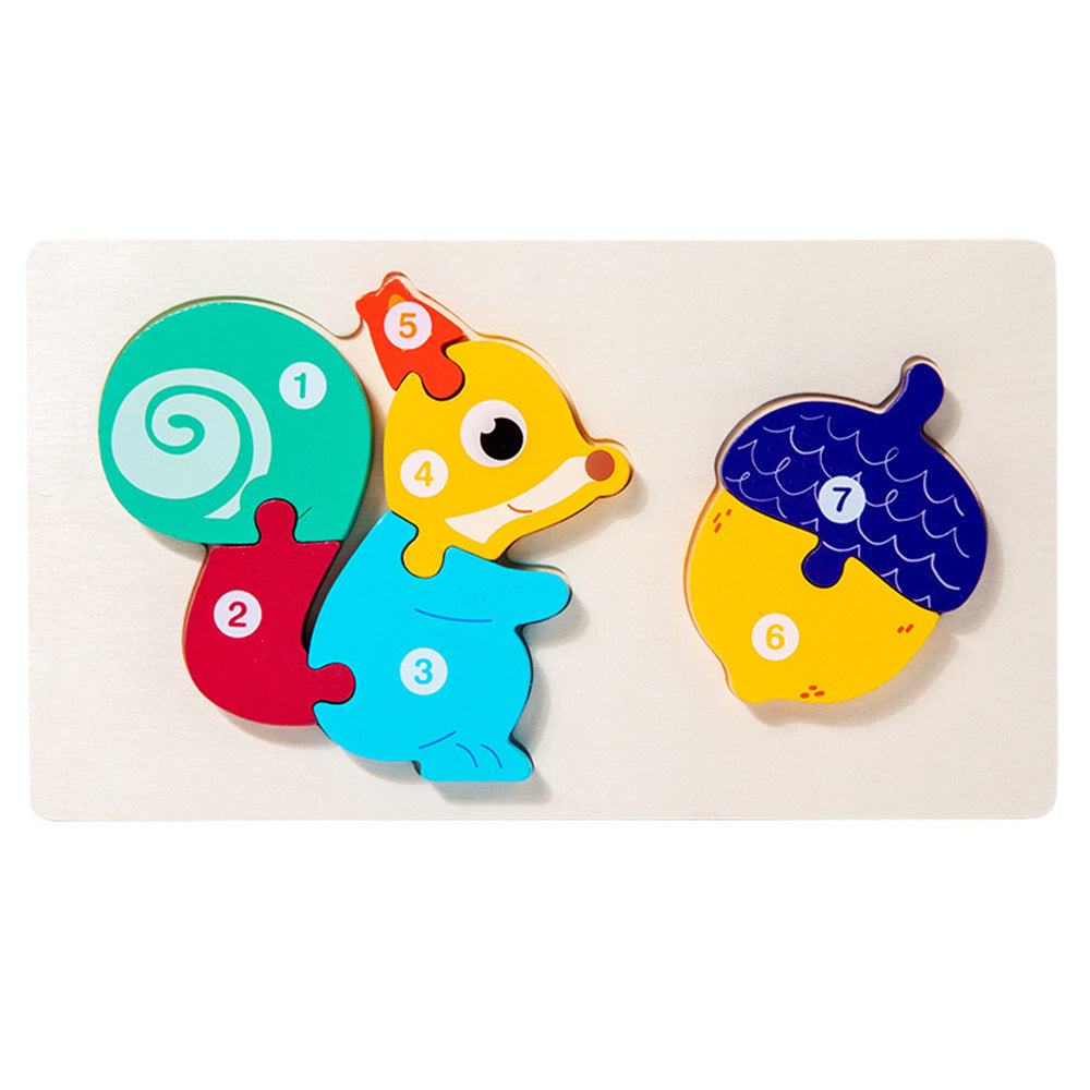 Wooden Toddler Puzzles for 1,2,3 Years, Animal Shape Puzzles for Kids 2-4, Montessori Educational Learning Toy Birthday Gifts for Boys and Girls