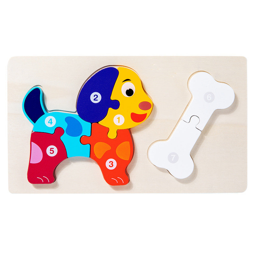 Wooden Toddler Puzzles for 1,2,3 Years, Animal Shape Puzzles for Kids 2-4, Montessori Educational Learning Toy Birthday Gifts for Boys and Girls