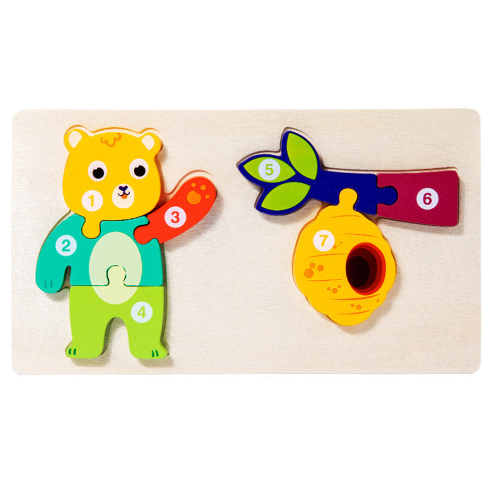 Wooden Toddler Puzzles for 1,2,3 Years, Animal Shape Puzzles for Kids 2-4, Montessori Educational Learning Toy Birthday Gifts for Boys and Girls