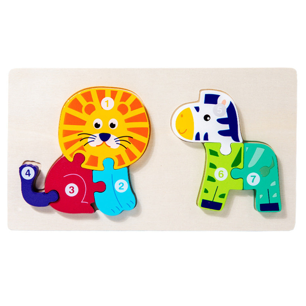 Wooden Toddler Puzzles for 1,2,3 Years, Animal Shape Puzzles for Kids 2-4, Montessori Educational Learning Toy Birthday Gifts for Boys and Girls
