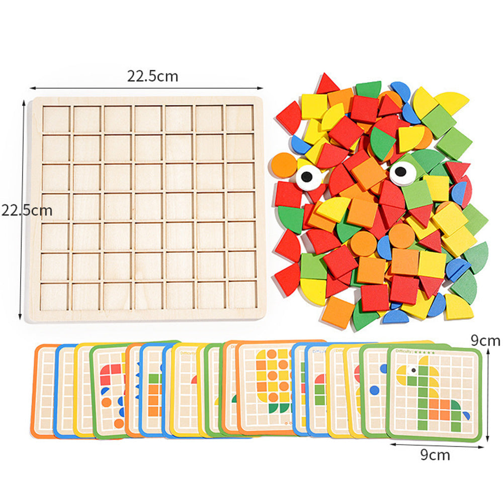 Montessori Educational Learning Puzzles Set for Kids Ages 3-6, Wooden Brain Puzzles for Kids, Cognitive Development, Fine Motor Skills, Learning and Fun, Perfect for Preschool and Kindergarten