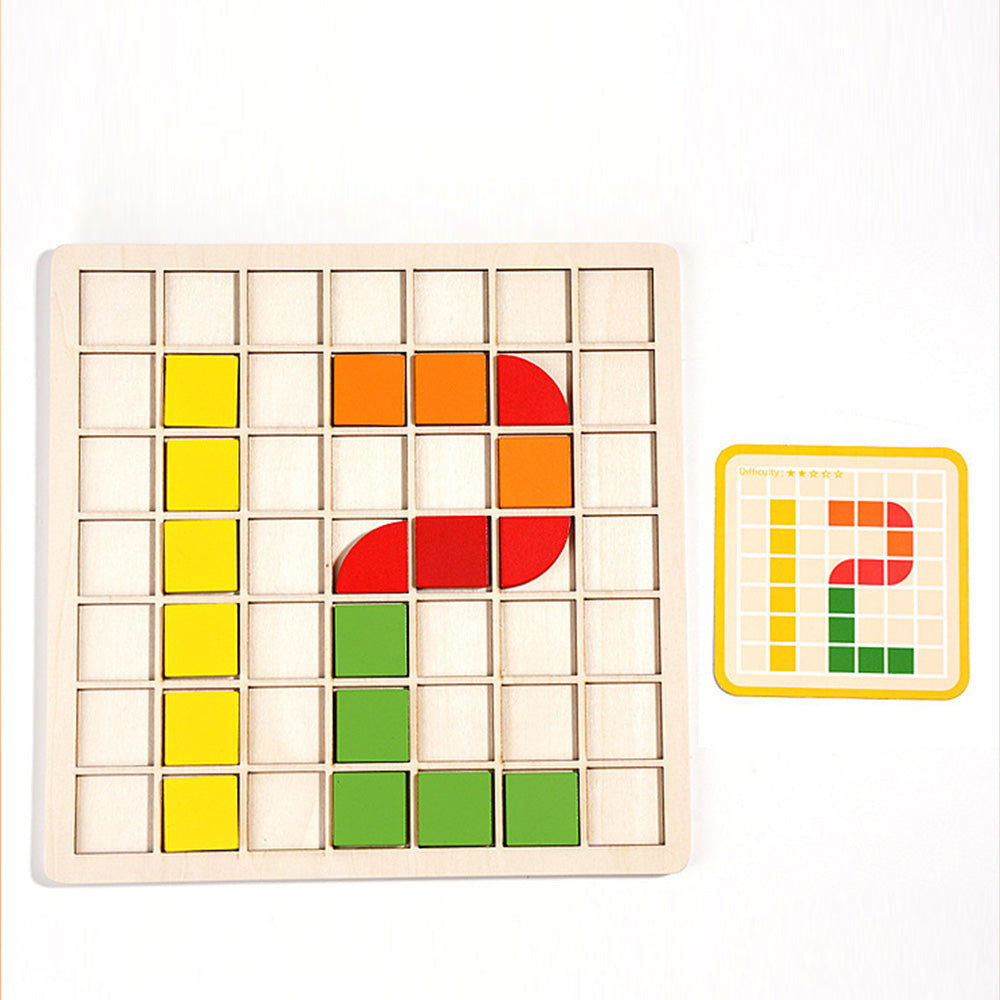 Montessori Educational Learning Puzzles Set for Kids Ages 3-6, Wooden Brain Puzzles for Kids, Cognitive Development, Fine Motor Skills, Learning and Fun, Perfect for Preschool and Kindergarten