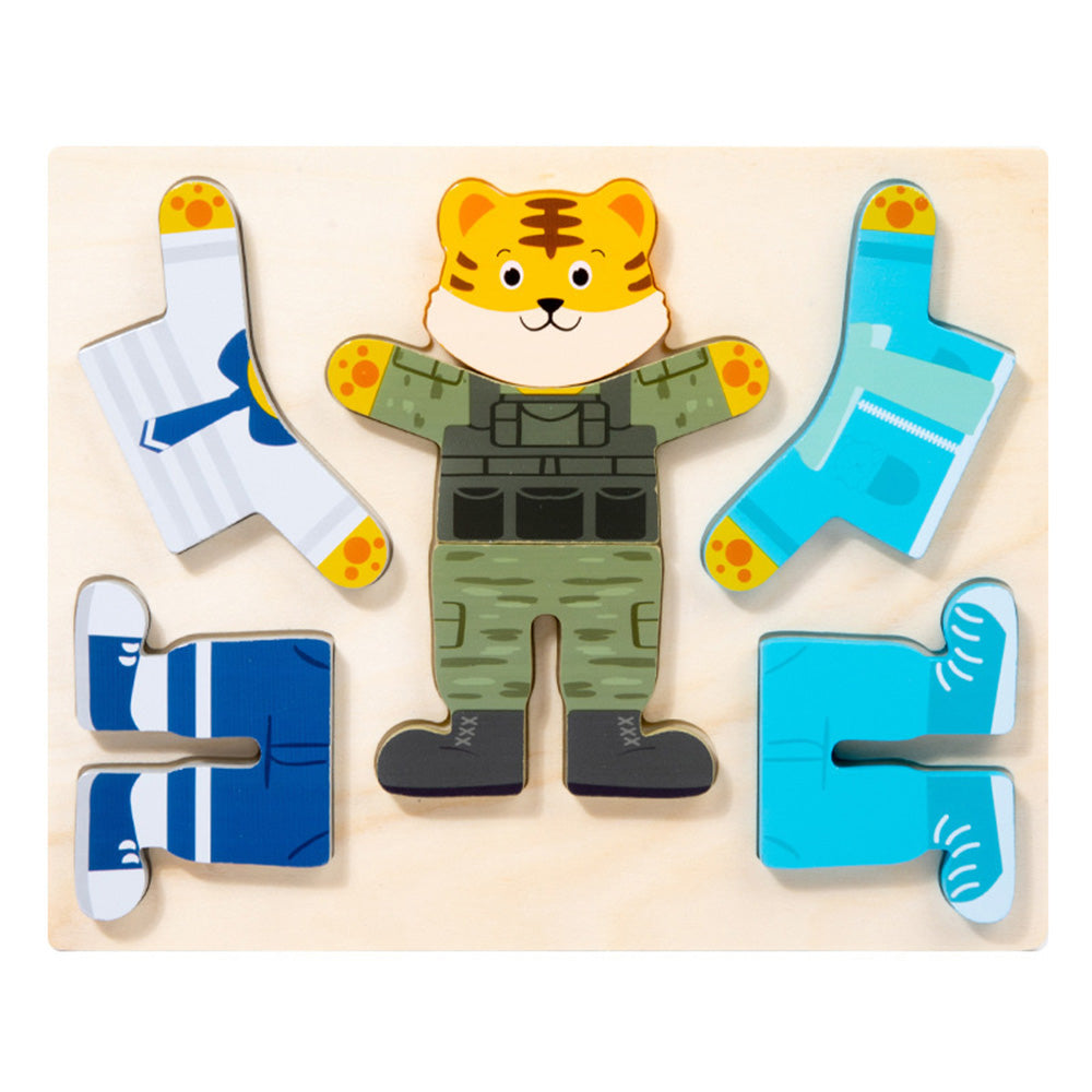Magnetic Dress-up Playset – Mix-and-Match Peg Puzzles for Toddlers，Montessori Educational Learning Puzzles Set for Kids