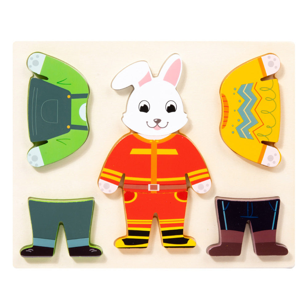 Magnetic Dress-up Playset – Mix-and-Match Peg Puzzles for Toddlers，Montessori Educational Learning Puzzles Set for Kids