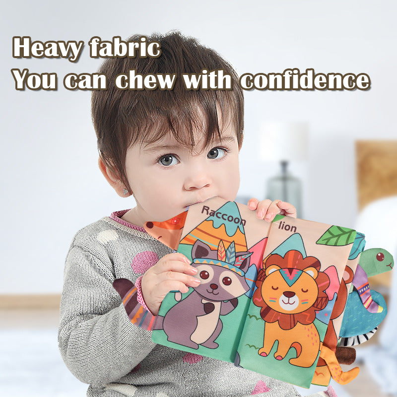 My First Soft Book,Nontoxic Fabric Baby Cloth Books Early Education Toys Activity Crinkle Cloth Book for Toddler, Infants and Kids Perfect for Baby Shower