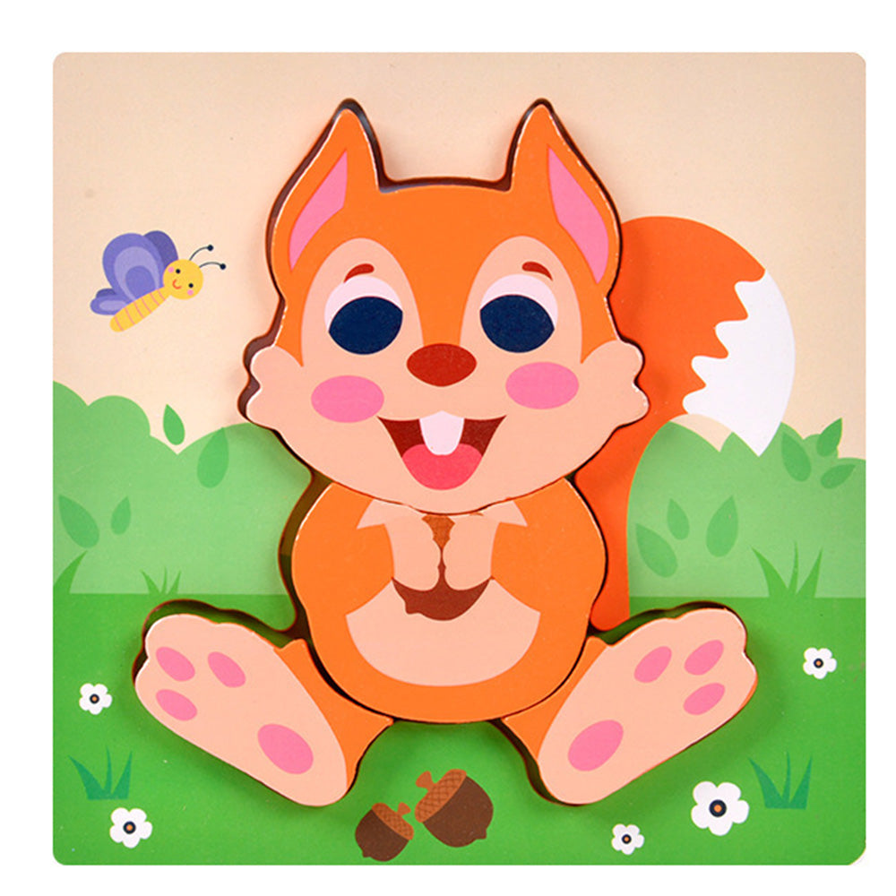 MBJ-1121 Wooden Puzzles for Toddlers 1-3, Animals Toddler Puzzles 1-3, Puzzles for Toddlers 2-4, Wood Puzzles Christmas Montessori Toys Gifts for 1 2 Year Old, Baby Puzzles 12-18, Kids Learning Toy