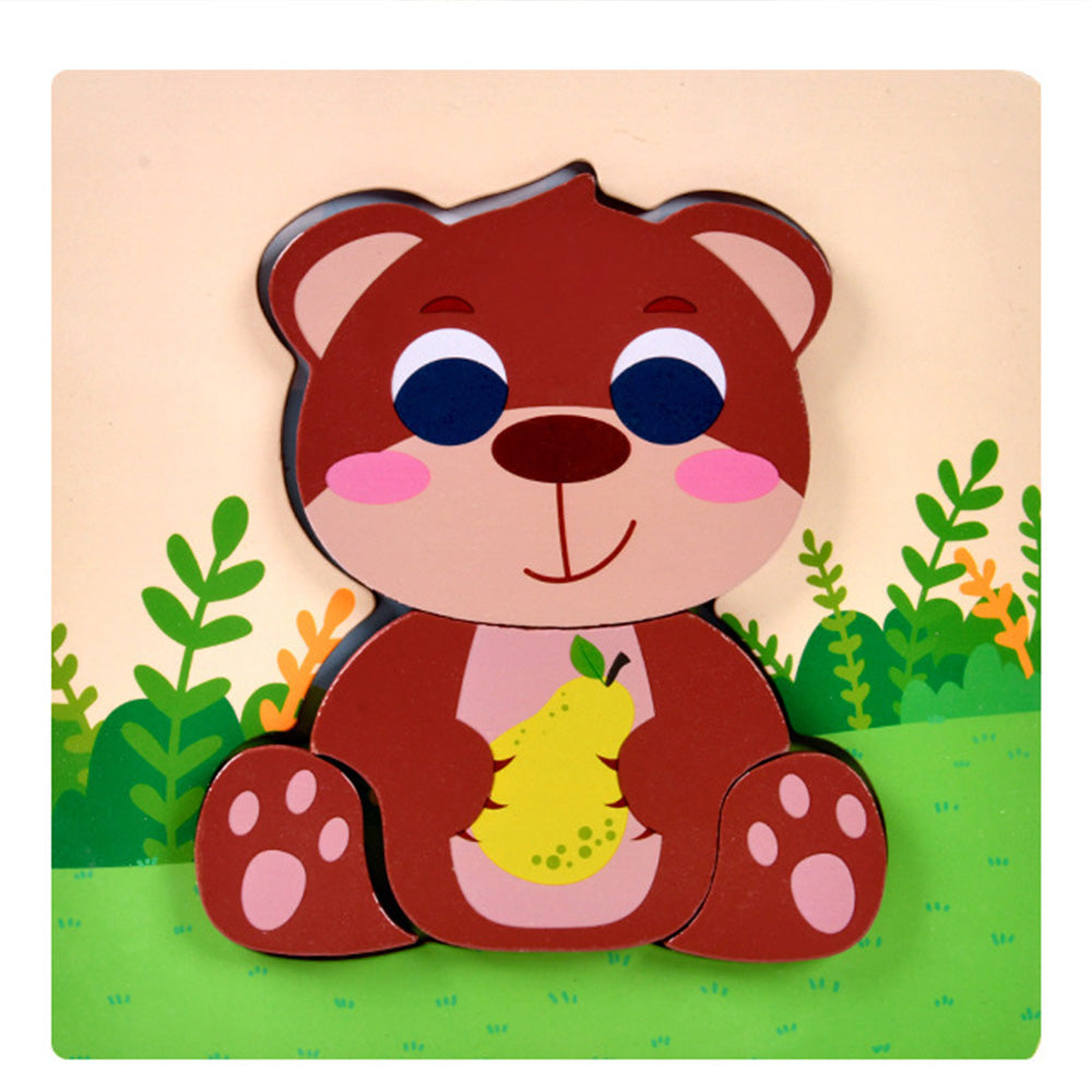 MBJ-1121 Wooden Puzzles for Toddlers 1-3, Animals Toddler Puzzles 1-3, Puzzles for Toddlers 2-4, Wood Puzzles Christmas Montessori Toys Gifts for 1 2 Year Old, Baby Puzzles 12-18, Kids Learning Toy