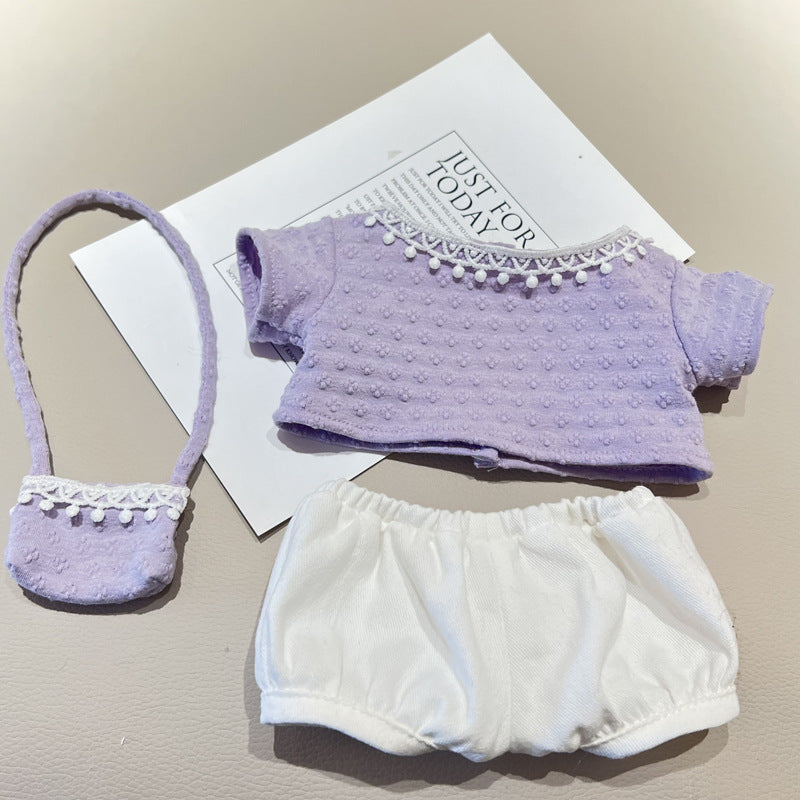 17cm/40cm Clothes Set(NO Doll),  Overalls Set for 17cm/40cm Accessories Suit, Cute Clothes for Dress up Unique Style
