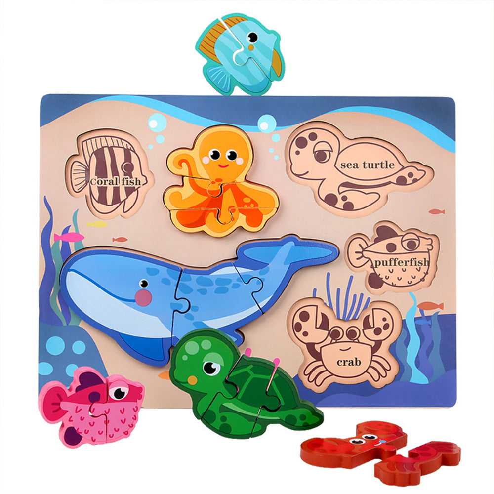Wooden Toddler Puzzles Ages 1-3,Montessori Jigsaw Puzzle for Toddlers 1-3,Learning Toys for Kids 2-4 Years Old, Educational Gifts for Boys Girls 2-3