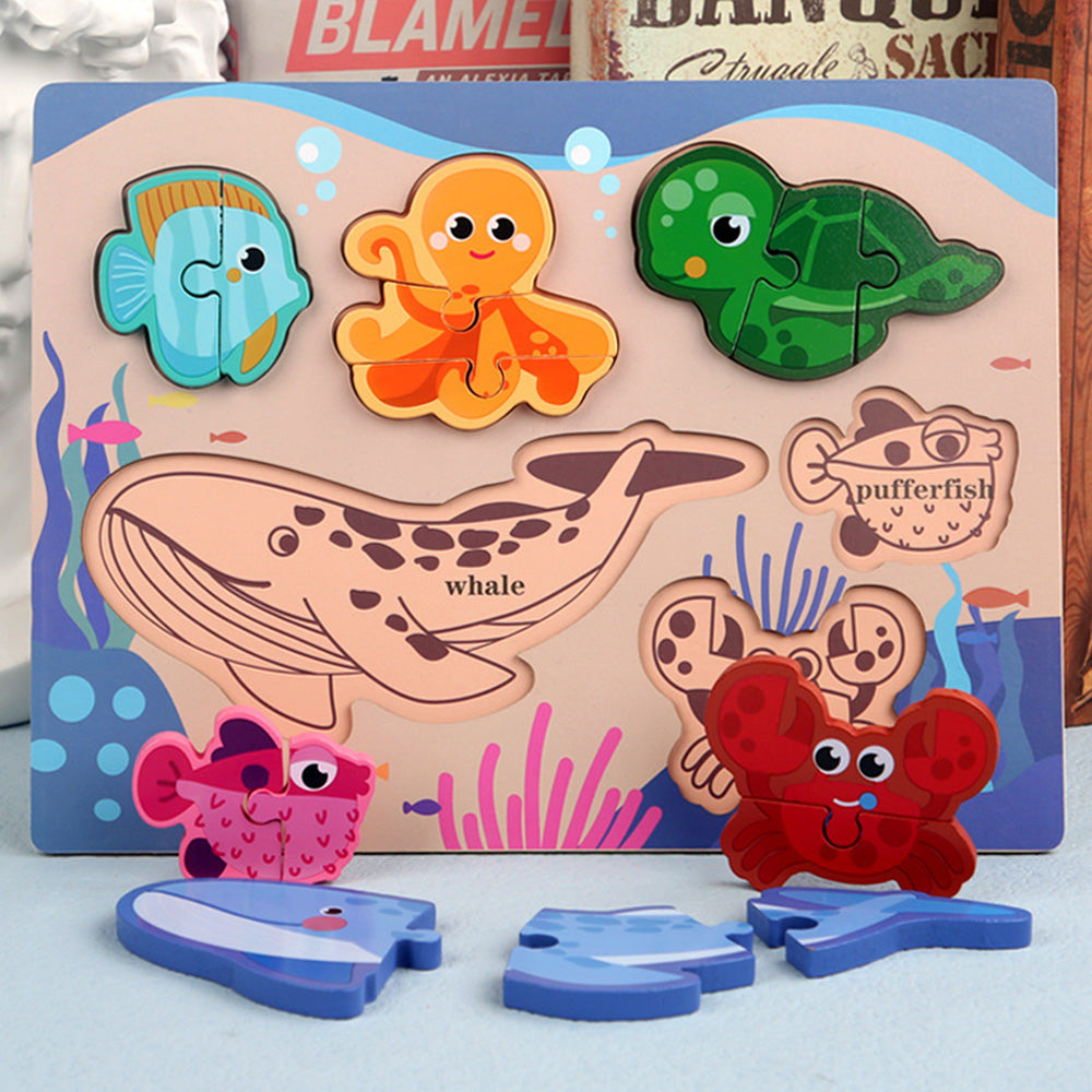 Wooden Toddler Puzzles Ages 1-3,Montessori Jigsaw Puzzle for Toddlers 1-3,Learning Toys for Kids 2-4 Years Old, Educational Gifts for Boys Girls 2-3