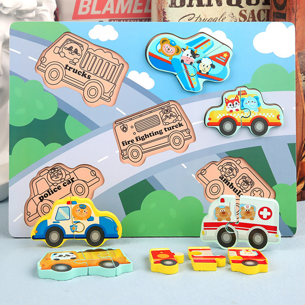 Wooden Toddler Puzzles Ages 1-3,Montessori Jigsaw Puzzle for Toddlers 1-3,Learning Toys for Kids 2-4 Years Old, Educational Gifts for Boys Girls 2-3