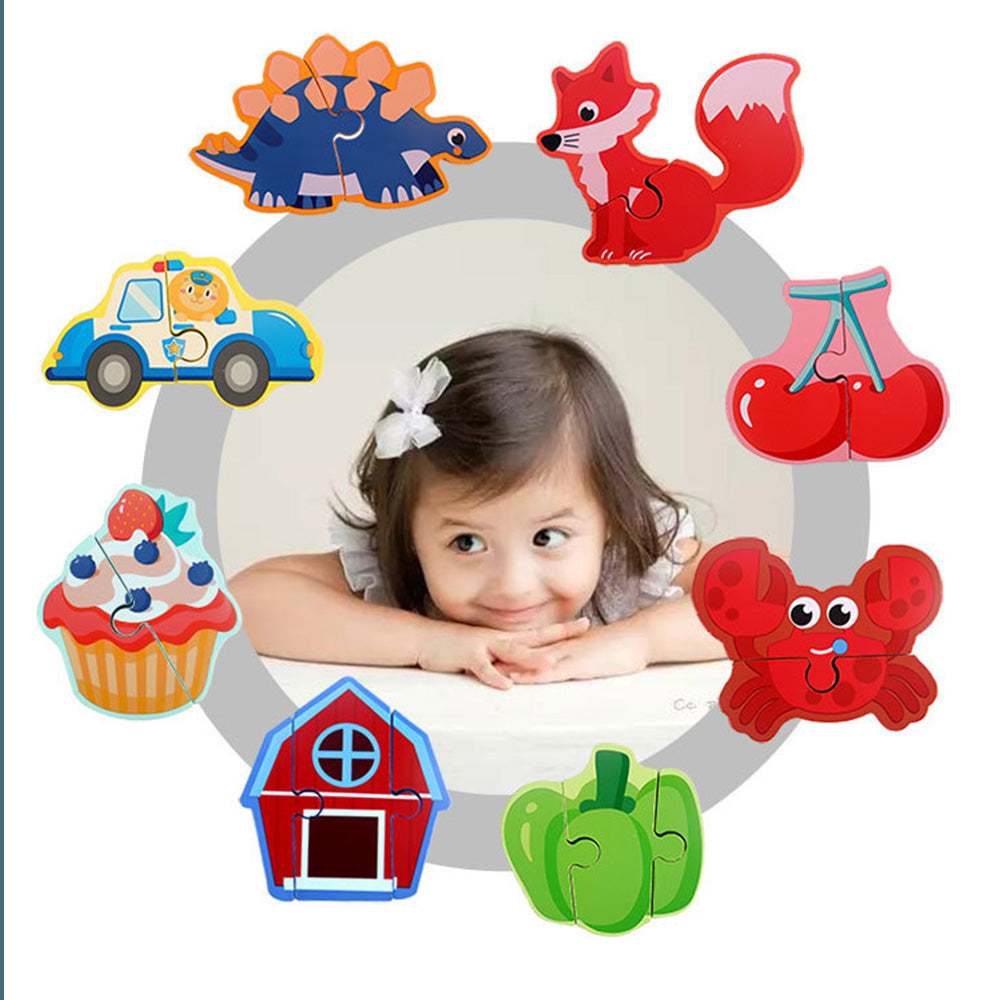 Wooden Toddler Puzzles Ages 1-3,Montessori Jigsaw Puzzle for Toddlers 1-3,Learning Toys for Kids 2-4 Years Old, Educational Gifts for Boys Girls 2-3