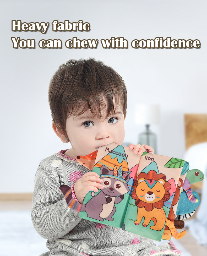My First Soft Book,Nontoxic Fabric Baby Cloth Books Early Education Toys Activity Crinkle Cloth Book for Toddler, Infants and Kids Perfect for Baby Shower