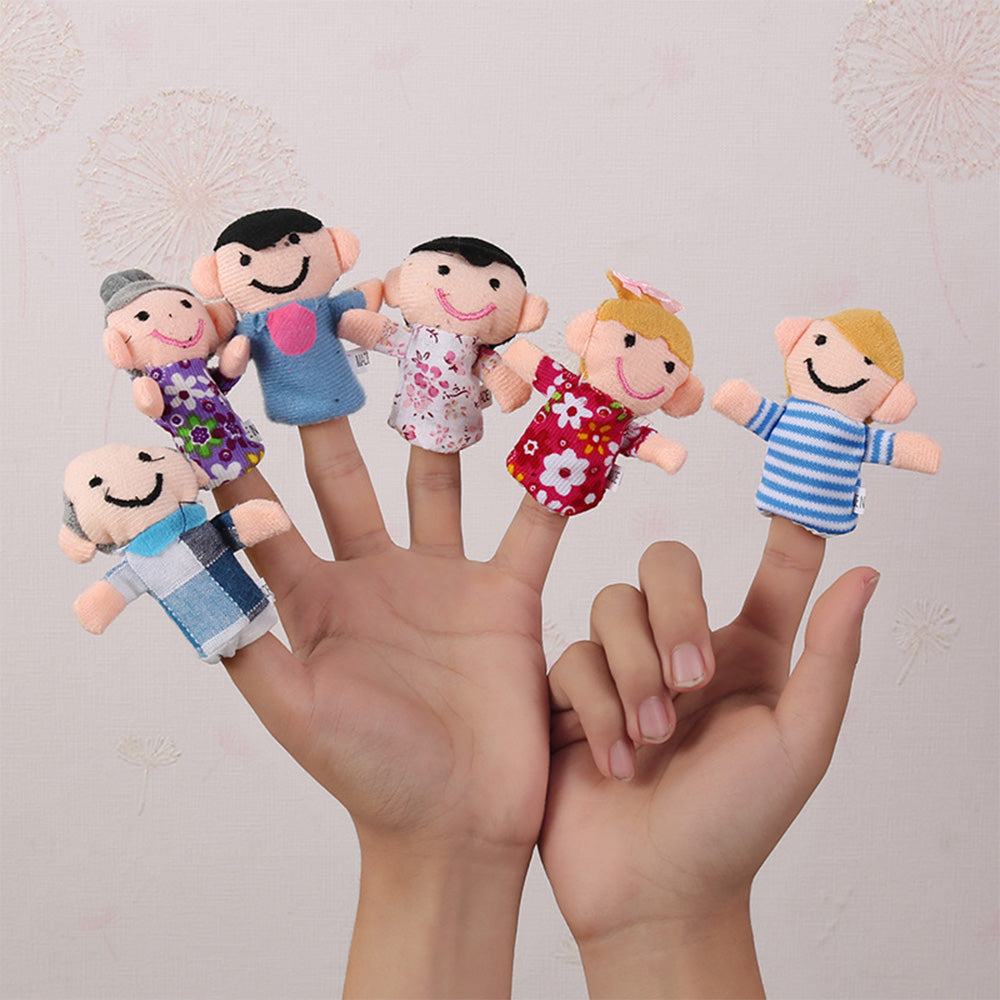 10pcs Soft Plush Animal Finger Puppets Set Baby Story Time Velvet Animal Style for Toddlers
