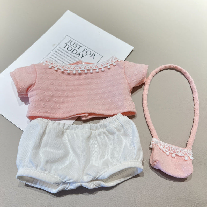 17cm/40cm Clothes Set(NO Doll),  Overalls Set for 17cm/40cm Accessories Suit, Cute Clothes for Dress up Unique Style