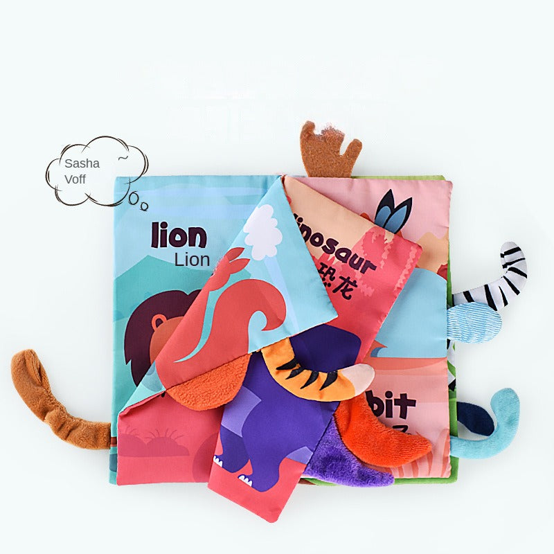 Baby Books 0-6 Months, Soft Cloth Books Baby Books Bath Books, Infant Tummy Time Toys High Contrast Sensory Baby Toys Crinkle Squeaky Washable Chewable Non-Toxic Early Educational Book