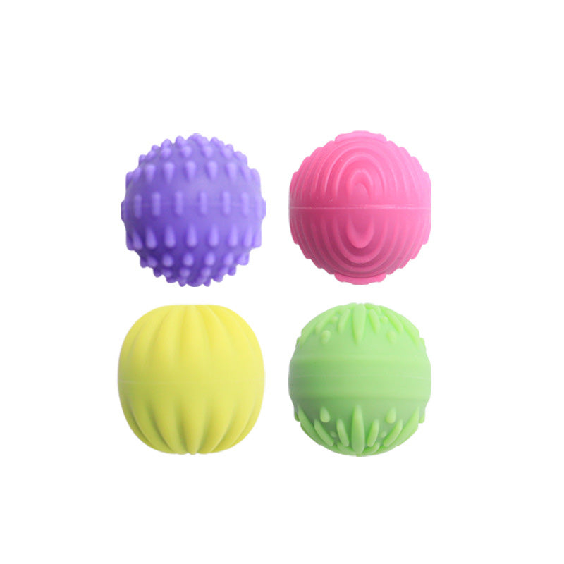 A011 Magnetic Stress Balls 4 Pack Silicone Sensory Fidget Relief Toys