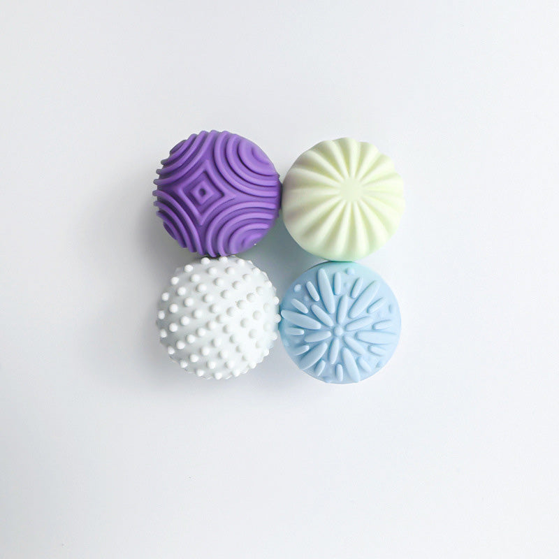 A011 Magnetic Stress Balls 4 Pack Silicone Sensory Fidget Relief Toys