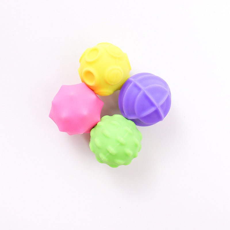 A011 Magnetic Stress Balls 4 Pack Silicone Sensory Fidget Relief Toys