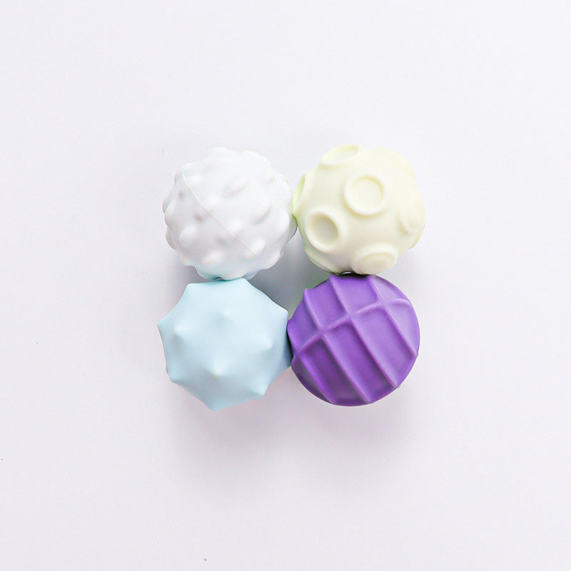 A011 Magnetic Stress Balls 4 Pack Silicone Sensory Fidget Relief Toys