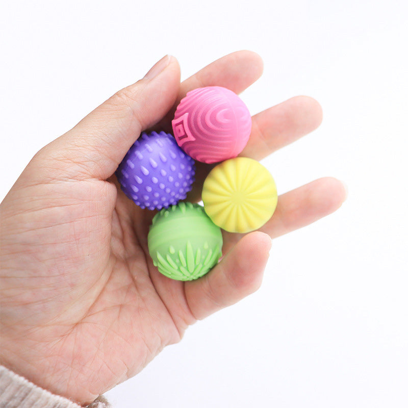 A011 Magnetic Stress Balls 4 Pack Silicone Sensory Fidget Relief Toys