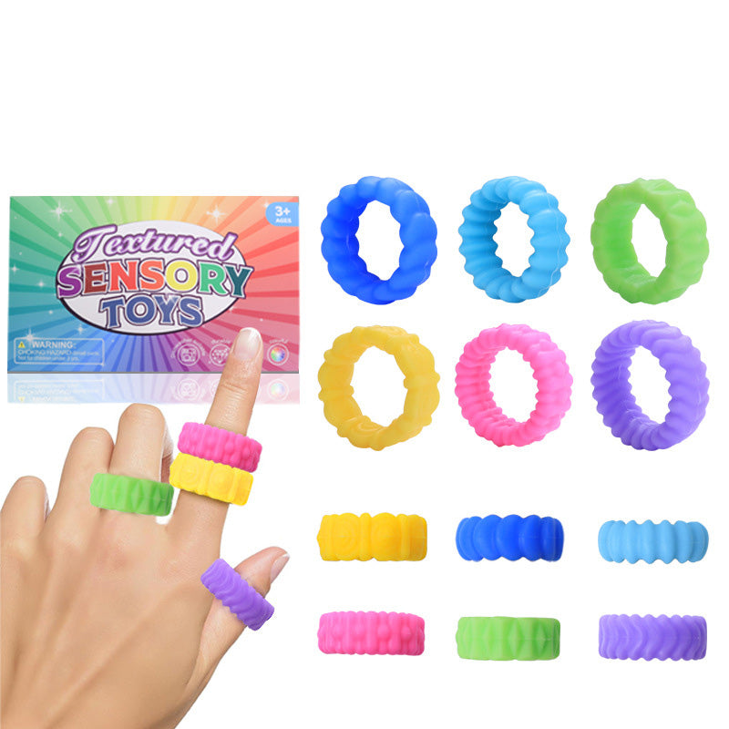A013 Fidegt Toys Sensory Bracelet for Kids: Spiky Fidget Rings for Autism - Anxiety Fidget Toys for Kids Adults