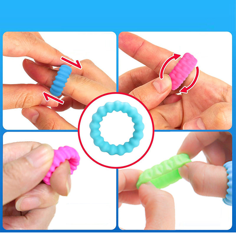 A013 Fidegt Toys Sensory Bracelet for Kids: Spiky Fidget Rings for Autism - Anxiety Fidget Toys for Kids Adults