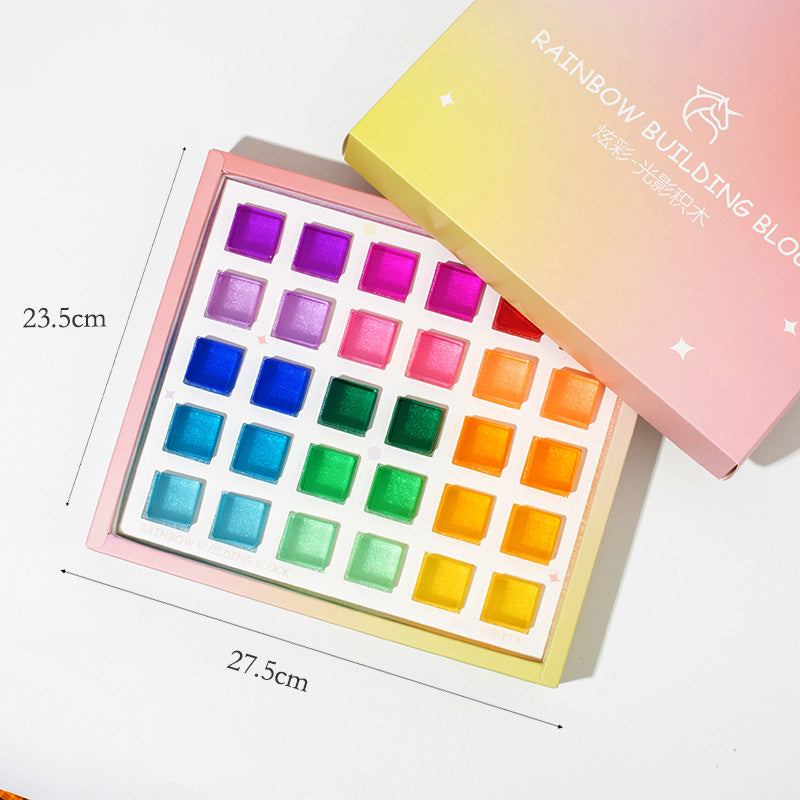 B010 Acrylic Gem Cubes Blocks Translucent Rainbow Building Cubes Crystal Acrylic Cubes