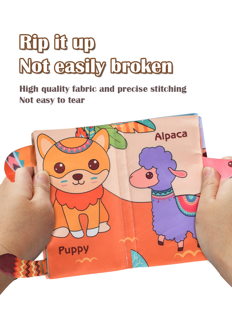 My First Soft Book,Nontoxic Fabric Baby Cloth Books Early Education Toys Activity Crinkle Cloth Book for Toddler, Infants and Kids Perfect for Baby Shower