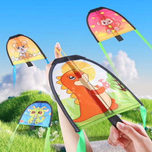 K010 4 pcs Small Kites & Airplane Launcher for Kids, Outdoor Flying Kites & Glider Planes
