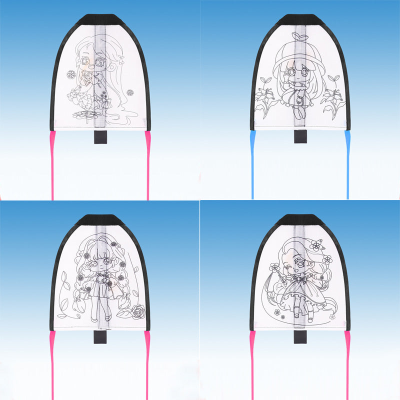 K011 4 pcs Small Kites & Airplane Launcher for Kids, Outdoor Flying Kites & Glider Planes