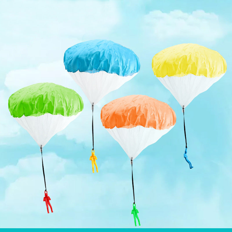 S101 4pcs Parachute Toy for Kids, Outdoor Toys Flying Parachute Men, Inside & Outside Toys for Toddlers