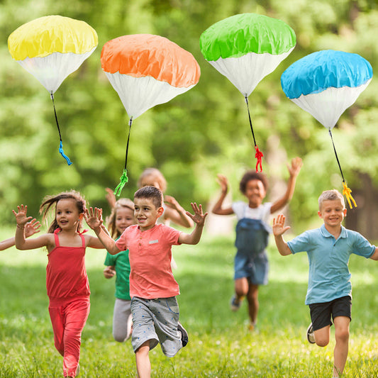 S101 4pcs Parachute Toy for Kids, Outdoor Toys Flying Parachute Men, Inside & Outside Toys for Toddlers