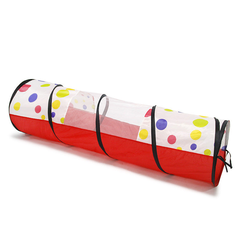 K015 Pop Up Play Tunnel Tent for Toddlers Babies or Dogs, Indoor & Outdoor Toys for Kids Backyard Playset