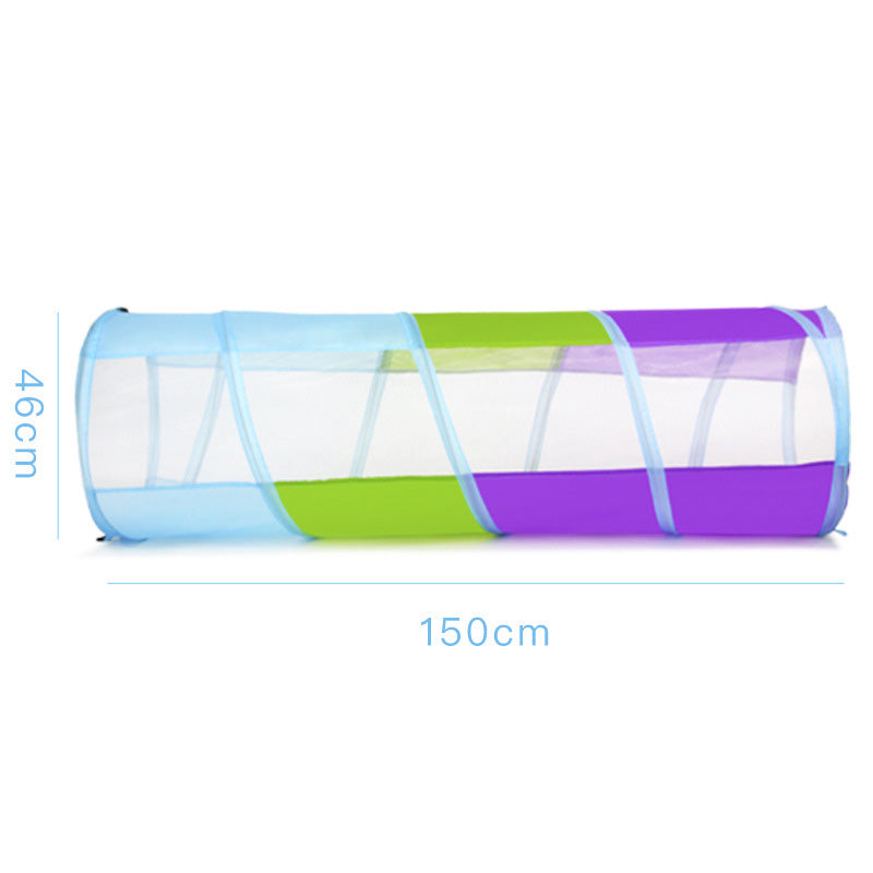 K015 Pop Up Play Tunnel Tent for Toddlers Babies or Dogs, Indoor & Outdoor Toys for Kids Backyard Playset