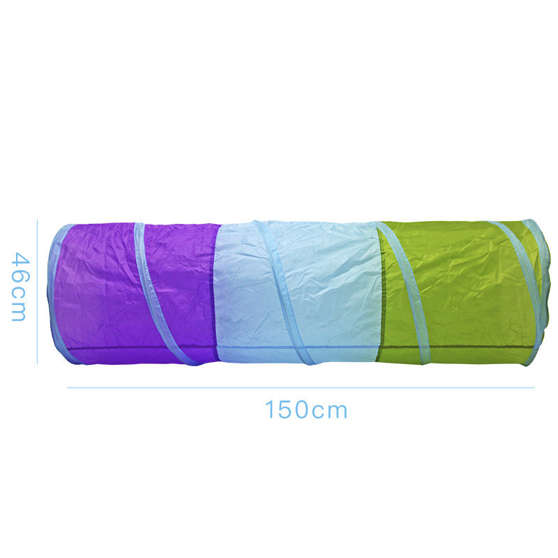 K015 Pop Up Play Tunnel Tent for Toddlers Babies or Dogs, Indoor & Outdoor Toys for Kids Backyard Playset