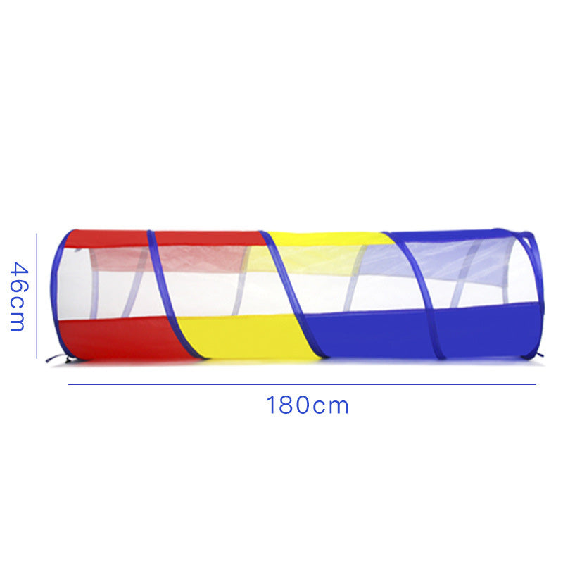 K015 Pop Up Play Tunnel Tent for Toddlers Babies or Dogs, Indoor & Outdoor Toys for Kids Backyard Playset