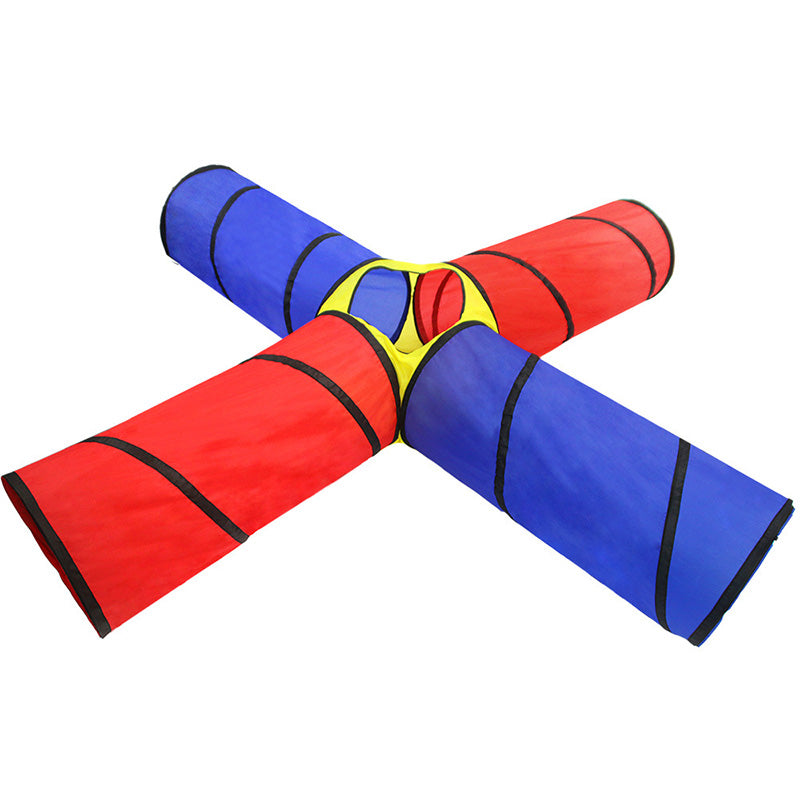 K015 Pop Up Play Tunnel Tent for Toddlers Babies or Dogs, Indoor & Outdoor Toys for Kids Backyard Playset
