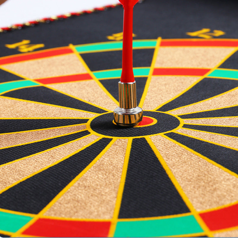 K019 Magnetic Dart Board, Indoor Outdoor Dart Games for Kids with 6pcs Magnetic Darts, Safety Toy Games, Rollup Double Sided Board Game Set for Gifts