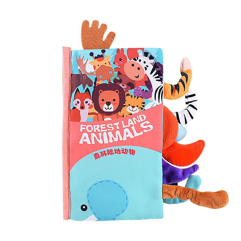 Baby Books 0-6 Months, Soft Cloth Books Baby Books Bath Books, Infant Tummy Time Toys High Contrast Sensory Baby Toys Crinkle Squeaky Washable Chewable Non-Toxic Early Educational Book